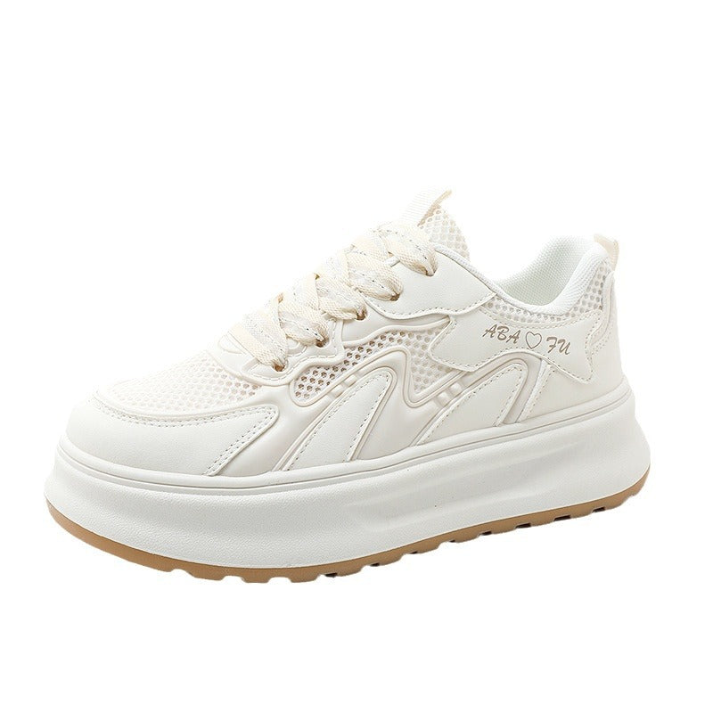 Damen modische Sneakers mit atmungsaktiver Mesh-Oberfläche und dämpfender Sohle EB