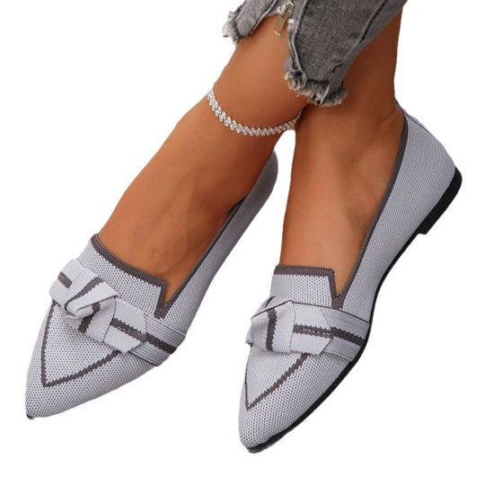 Damen elegante Slipper mit modischem Schleifen-Detail EB