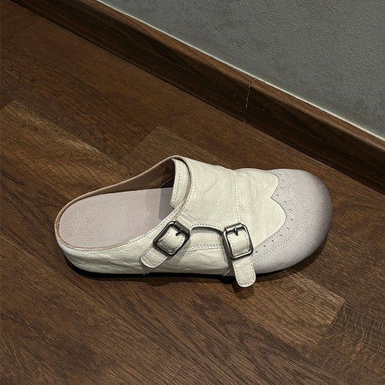 Damen Komfortable Clogs mit modischem Schnallen-Design EB