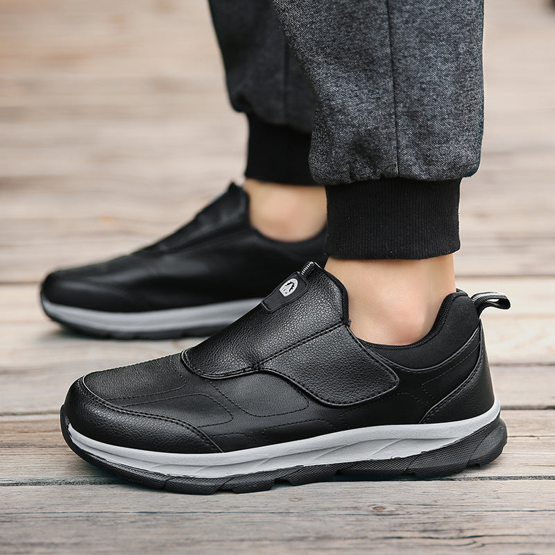 Damen Komfortable Slip-On Freizeitschuhe mit verstellbarem Klettverschluss EB