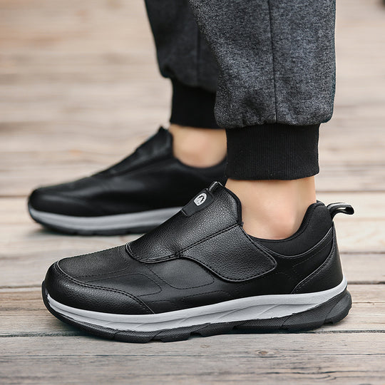 Damen Komfortable Slip-On Freizeitschuhe mit verstellbarem Klettverschluss EB