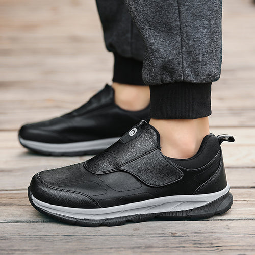 Damen Komfortable Slip-On Freizeitschuhe mit verstellbarem Klettverschluss EB