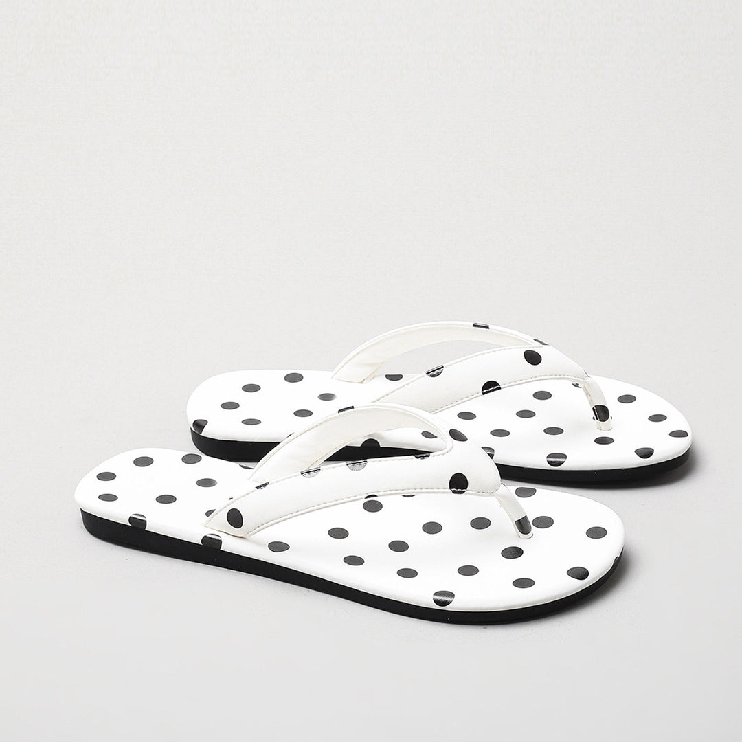 Damen Zehentrenner-Sandalen mit modischem Punktedesign EB