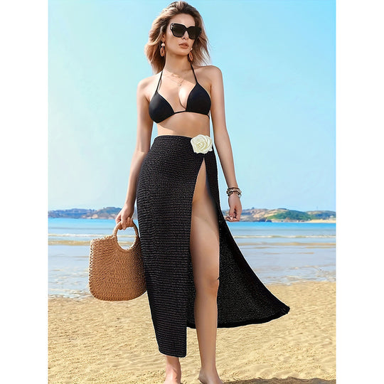 Damen Maxi-Sarong mit seitlichem Schlitz EB