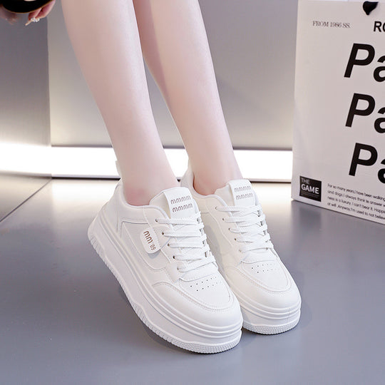 Damen modische Sneaker mit eleganter Plateausohle und atmungsaktiver Struktur EB