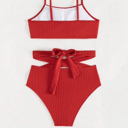 Damen Hochtaillierter Bikini mit angesagtem Schnitt EB