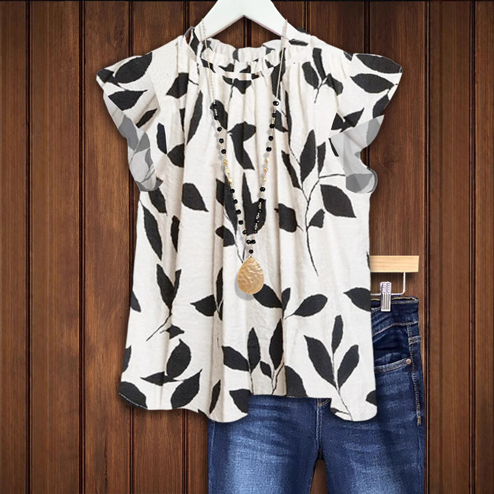 Damen Bluse mit floralem Design EB