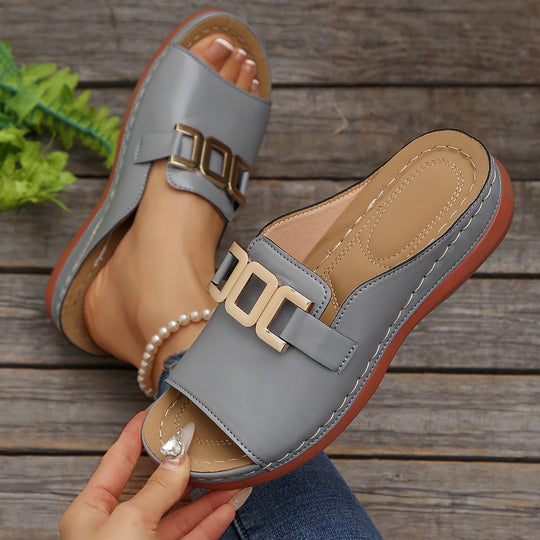 Damen Komfortable Slide Sandalen EB