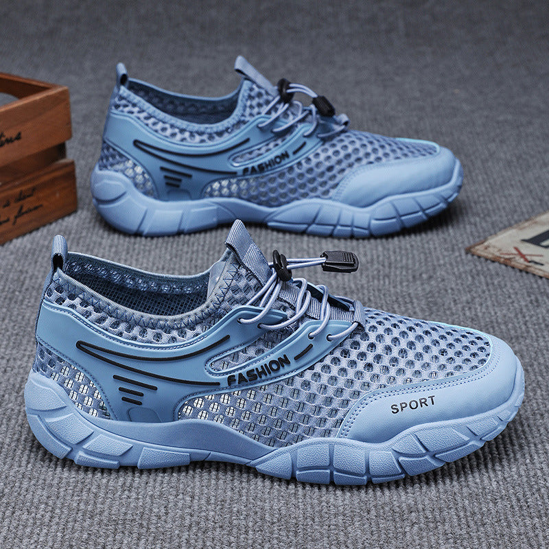 Damen Atmungsaktive Freizeitschuhe mit elastischem Schnellschnürsystem und stoßdämpfender Sohle EB