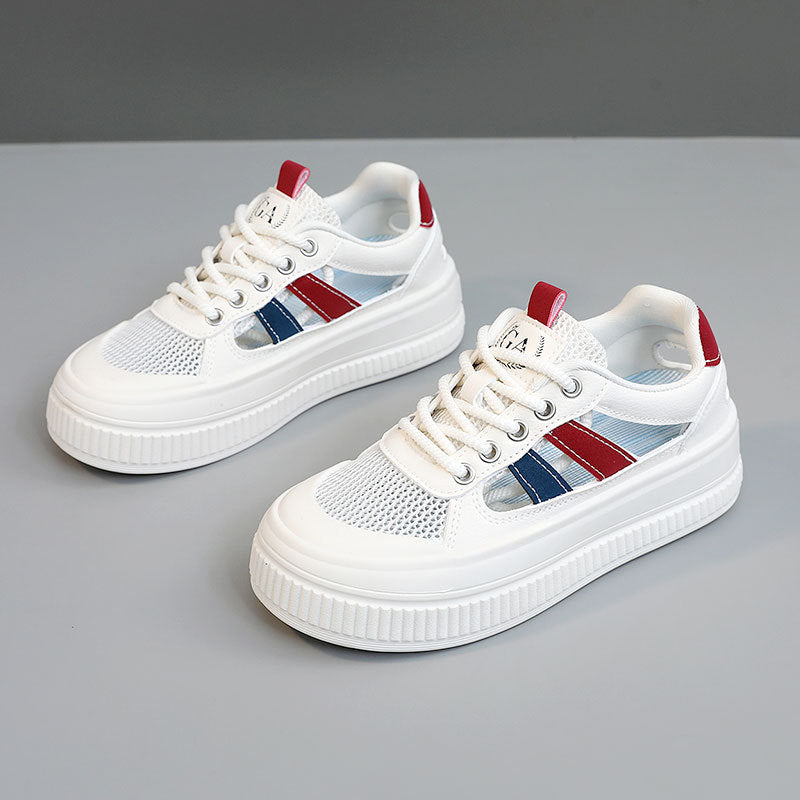 Damen Sneaker mit luftdurchlässiger Mesh-Oberfläche und sportlichem Komfort EB