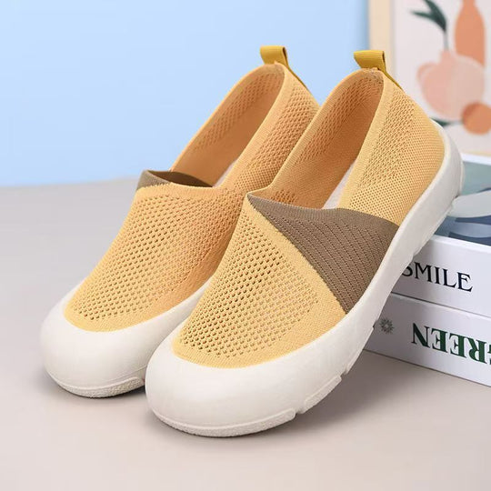 Damen Sneaker mit atmungsaktiver Mesh-Oberfläche und rutschfester Sohle EB