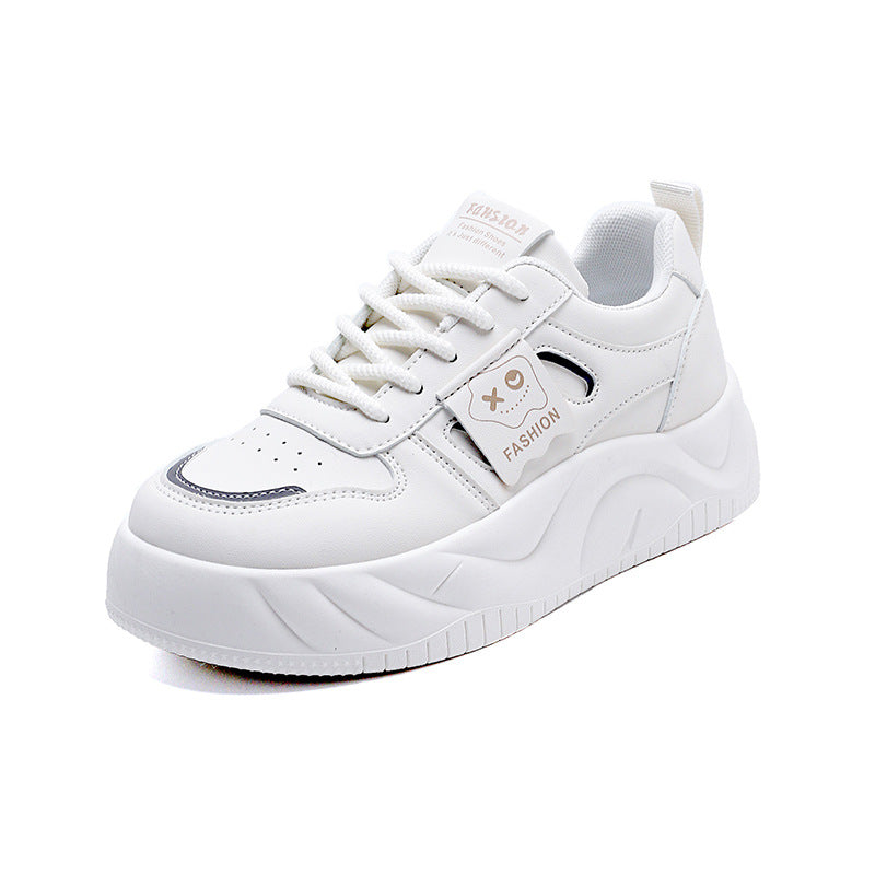 Damen Trendige Sneakers mit hoher Sohle und sportlichem Design EB