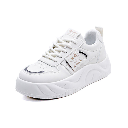 Damen Trendige Sneakers mit hoher Sohle und sportlichem Design EB