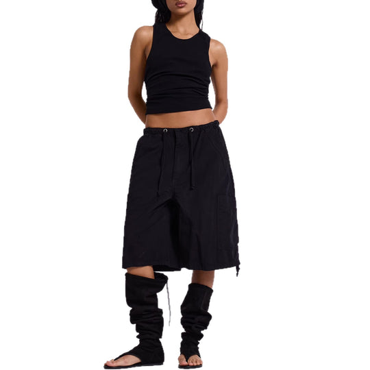 Damen lässige kurze Cargo-Shorts mit verstellbarem Bund und praktischen Taschen EB