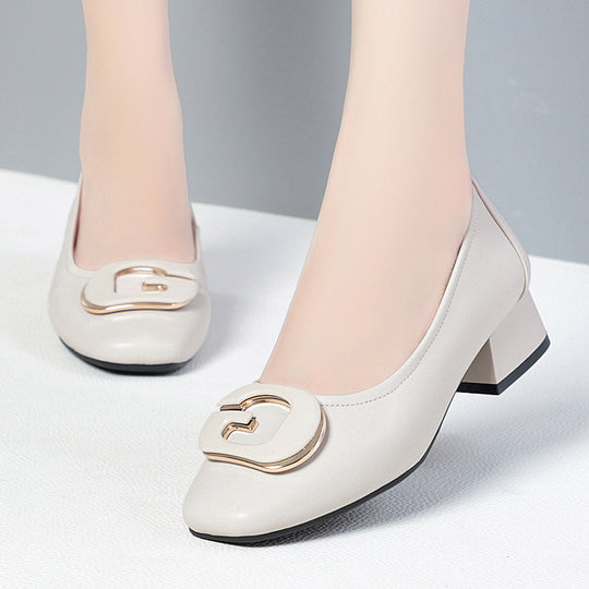 Damen Elegante und bequeme Ballerinas mit modischem Schmuckdetail EB