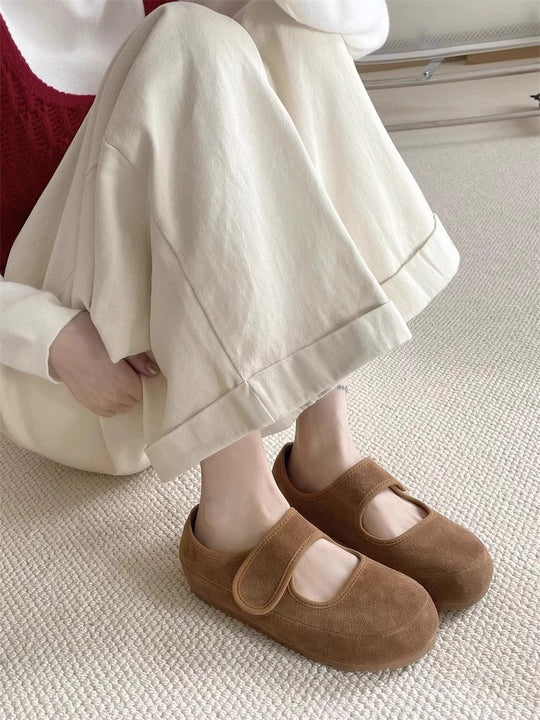 Damen Bequeme Clogs mit Klettverschluss und ergonomischer Sohle EB