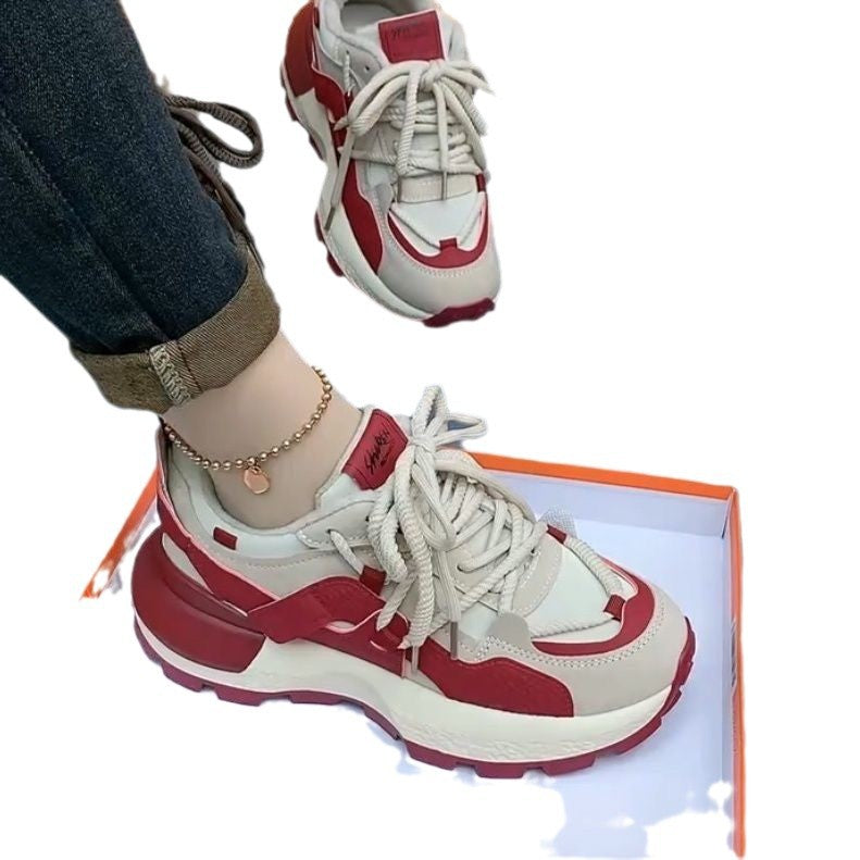 Damen Sportliche Hochleistungs-Sneaker mit stoßdämpfendem Sohlenprofil und atmungsaktiver Mesh-Oberfläche EB