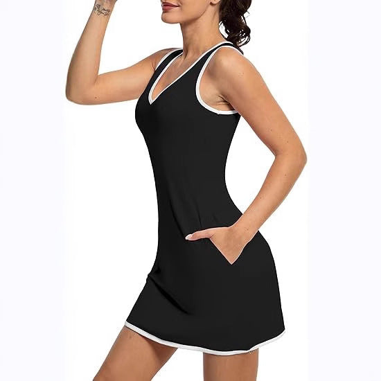 Damen Sportliches Tennis-Kleid mit modernen Akzenten und bequemem Schnitt EB