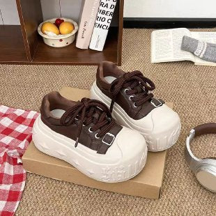 Damen Komfortable und trendige Plateau-Sneaker EB