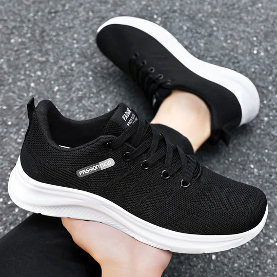 Damen Atmungsaktive Sport-Sneaker mit flexiblem Mesh-Obermaterial EB