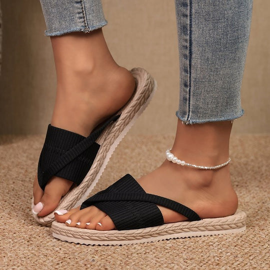 Damen Trendige Strandflip-Flops EB