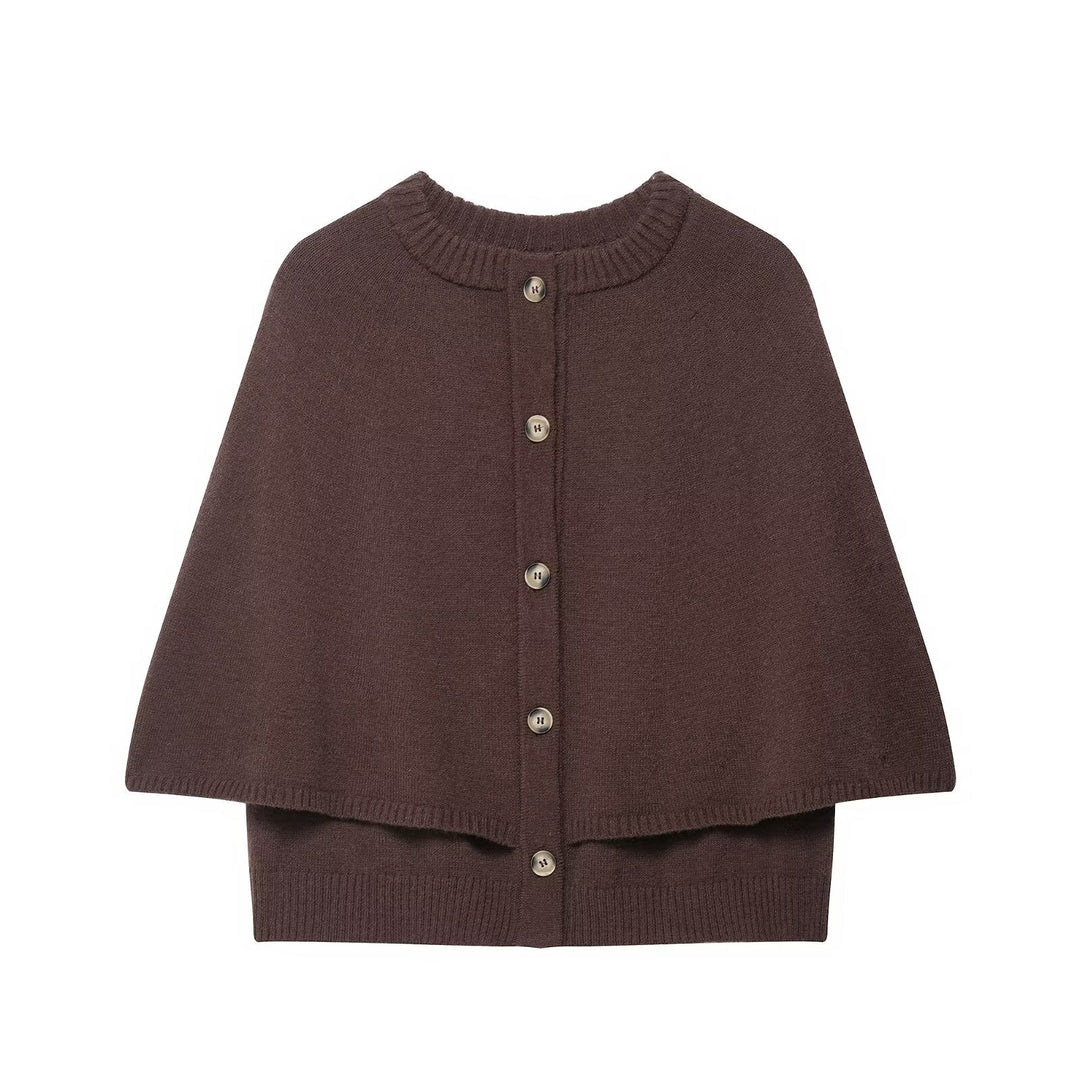 Damen Strick Poncho EB