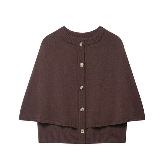 Damen Strick Poncho EB