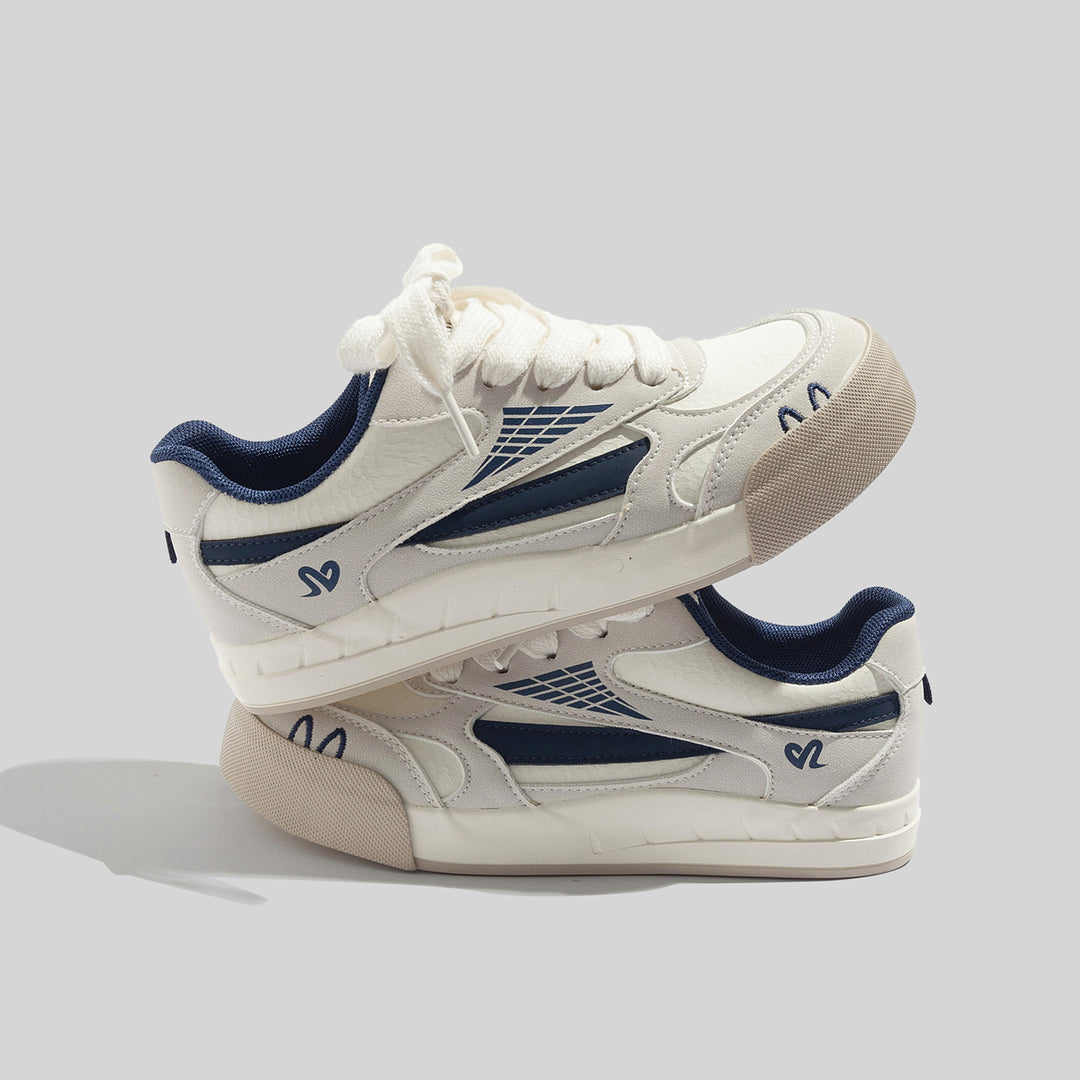 Damen Sportliche Sneakers mit atmungsaktiver Oberflächenstruktur und strapazierfähiger Laufsohle EB