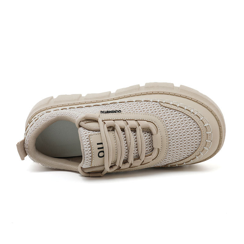 Damen Sportliche Trend-Sneaker mit Federung und atmungsaktivem Obermaterial EB