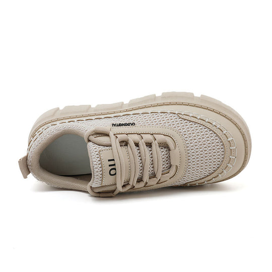 Damen Sportliche Trend-Sneaker mit Federung und atmungsaktivem Obermaterial EB