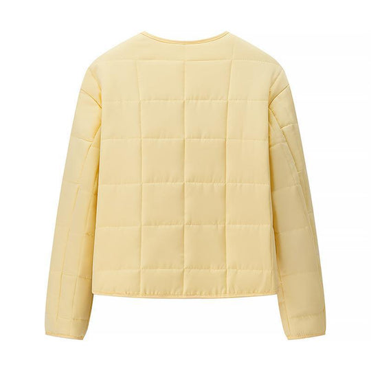 Damen Steppjacke mit großen aufgesetzten Taschen und elegantem Knopfverschluss EB