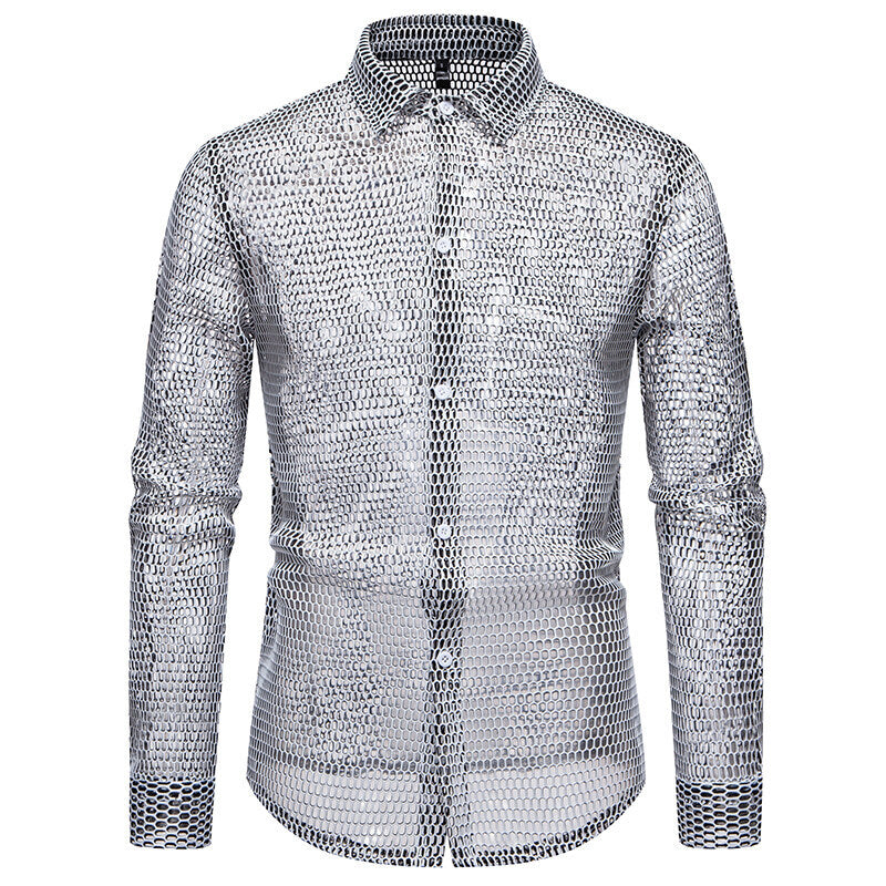 Herren Mesh-Hemd aus hochwertigem Material mit innovativem Design EB