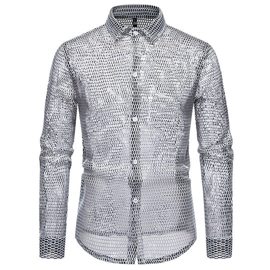 Herren Mesh-Hemd aus hochwertigem Material mit innovativem Design EB