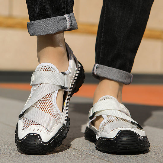 Herren Atmungsaktive Sport-Sandalen mit verstellbarem Riemensystem EB