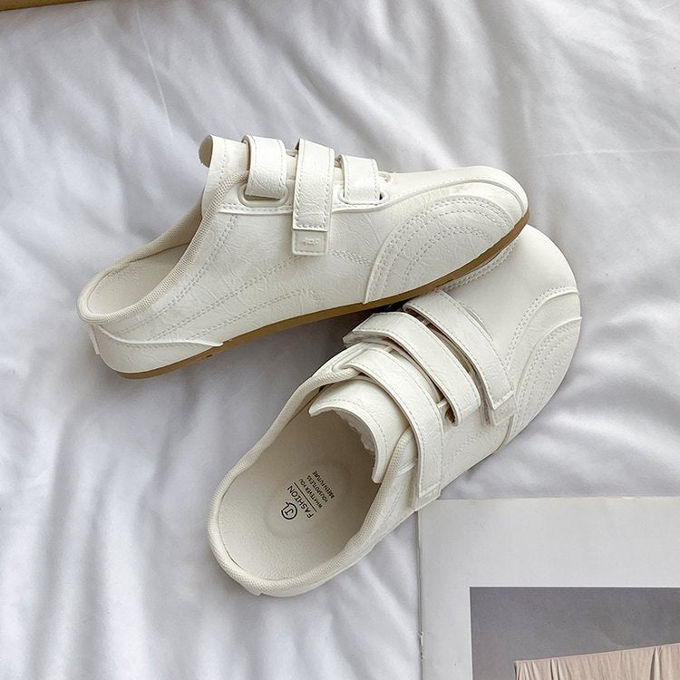 Damen modische Clogs mit verstellbarem Klettverschluss und ergonomischer Sohle EB