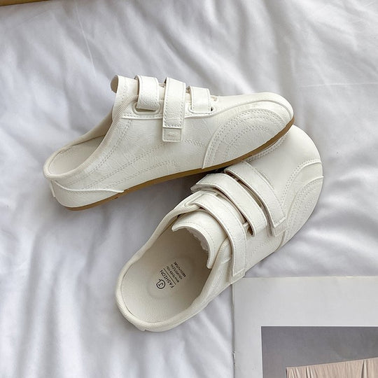 Damen modische Clogs mit verstellbarem Klettverschluss und ergonomischer Sohle EB