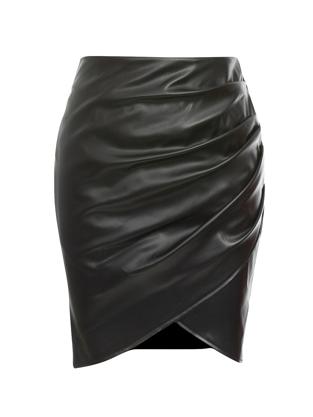 Damen rock mit asymmetrischer Drapierung und schickem Schnitt EB
