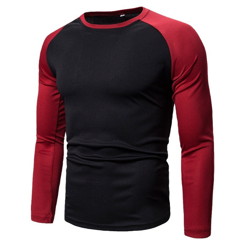 Herren Sportliches Langarm-T-Shirt mit atmungsaktivem Funktionsmaterial EB