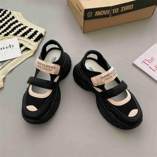 Damen Sportliche Sneaker mit verstellbaren Klettverschlüssen EB