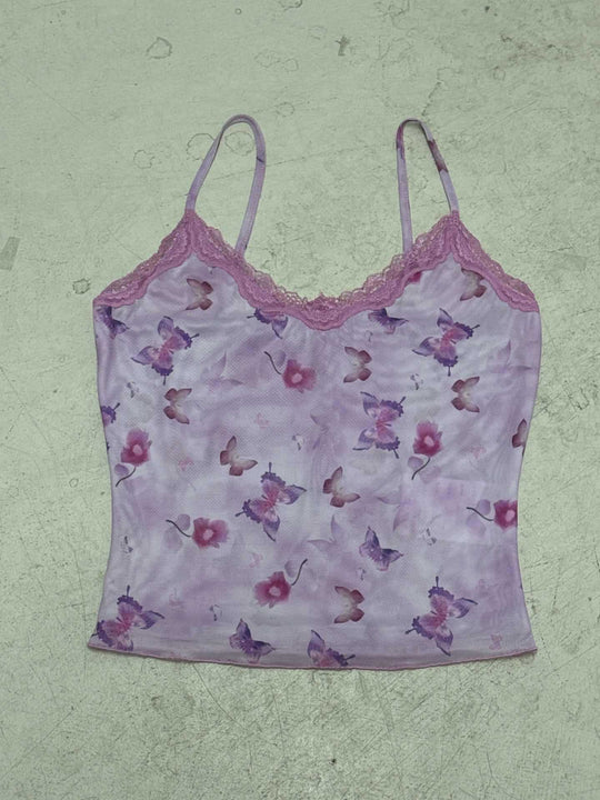 Damen Spitzenoberteil mit floralem Design EB