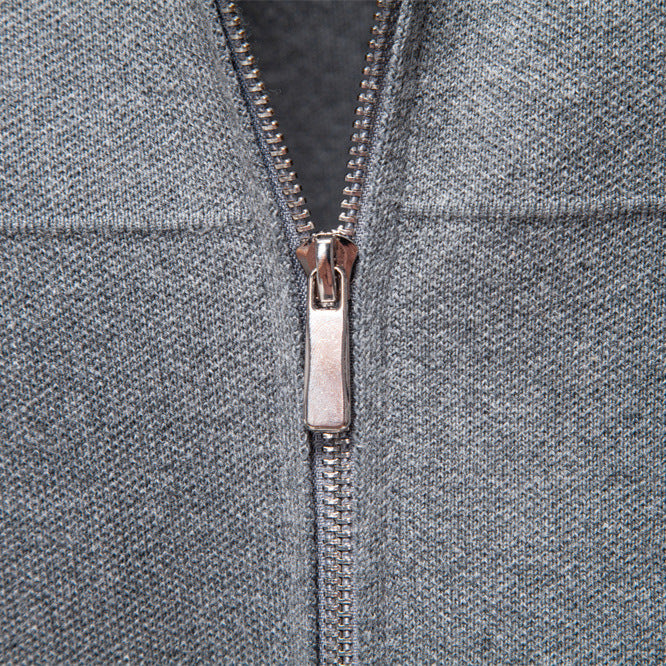 Herren modische Freizeitjacke mit hochwertigem Reißverschluss EB