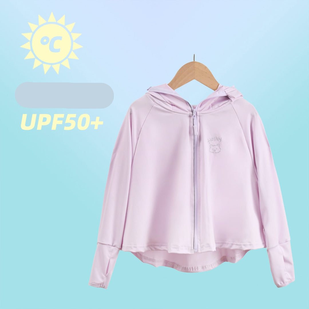 Damen Leichte Sportjacke mit Kapuze und verspieltem Tierdesign EB