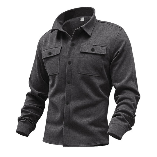 Herren strukturierte Arbeitsjacke mit praktischen Taschen EB