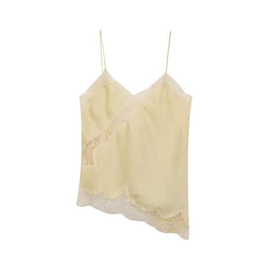 Damen-Spitzen-Camisole mit asymmetrischem Schnitt und eleganten Punkten EB