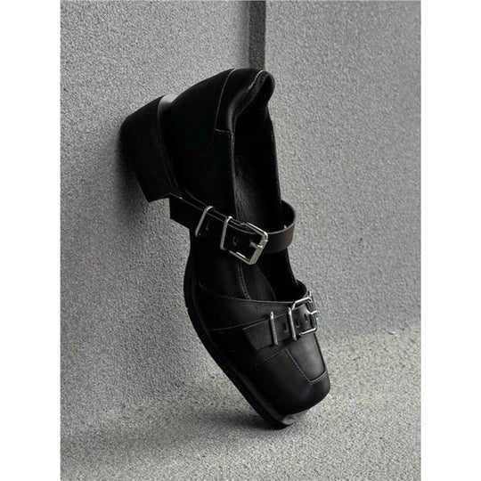 Damen elegante Slingback-Pumps mit dekorativer Schnalle EB