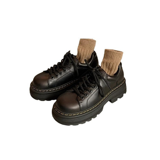 Damen Chunky Schnürschuhe mit robustem Plateau EB