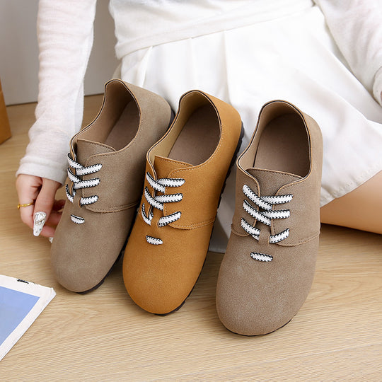 Damen bequeme Sneakers aus weichem Wildleder EB