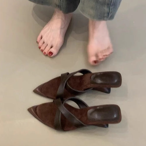 Damen elegante Sling-Heels mit komfortabler Fußbettgestaltung EB