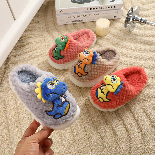 Damen Hausschuhe mit niedlichem Dinosaurierdesign EB