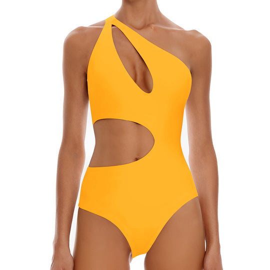Damen Einteiliger Badeanzug mit innovativem Cut-Out und stilvollem Design EB